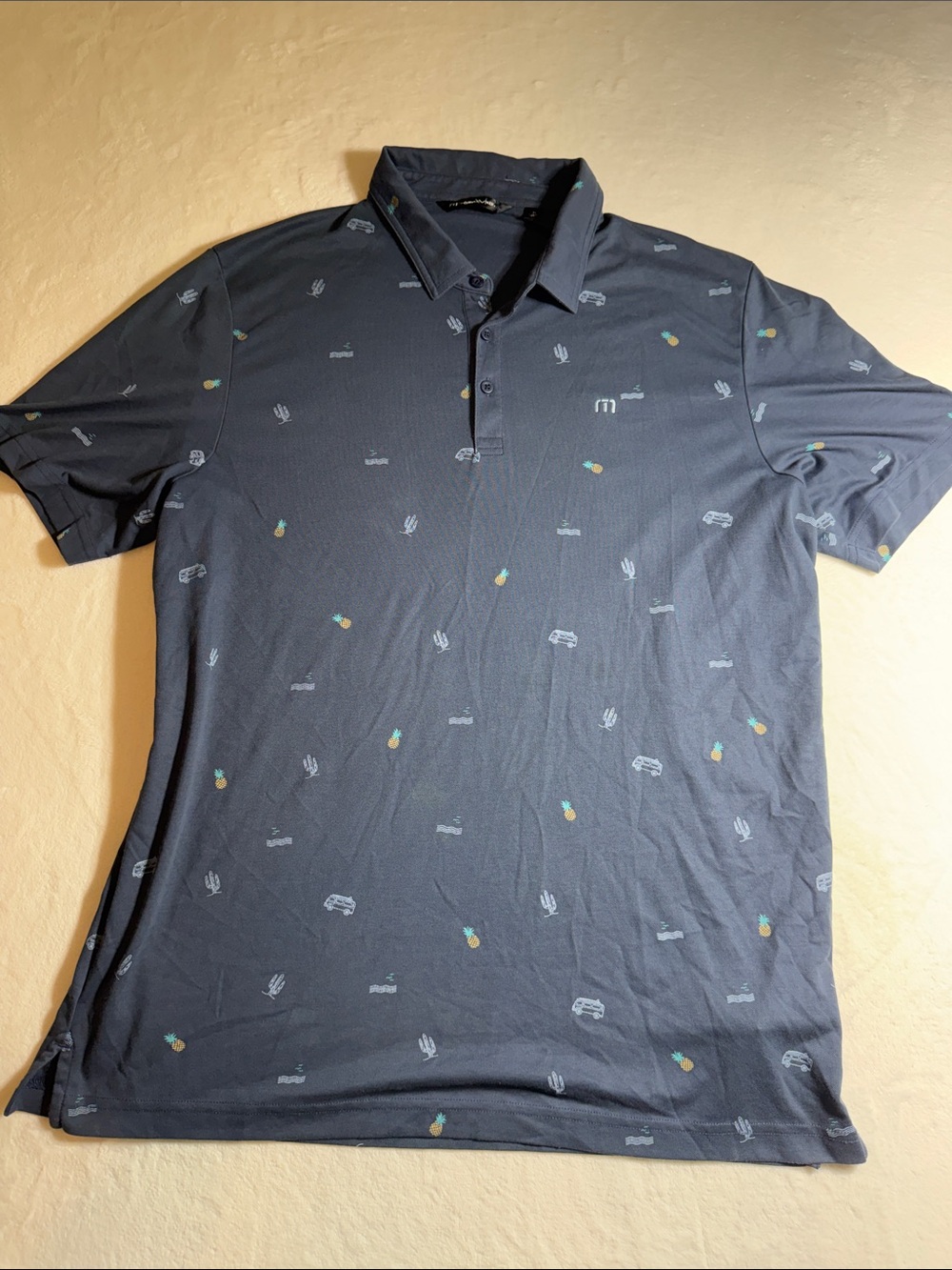 Travis Mathew Navy Polo XL